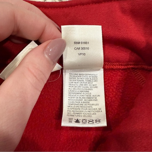 The North Face Red 1/4 Zip Ultrawick Embroidered Jacket - Picture 6 of 10